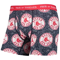 Men's Pair of Thieves Gray/Navy Boston Red Sox Super Fit 2-Pack Boxer Briefs Set