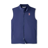 Gilet zippé Peter Millar bleu marine Boston Red Sox Dunes pour homme