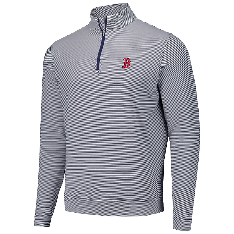 V110136 RedSox MARINE/BLANC PERTH SUGAR STRIPE PERFORMANCE QUART ZIP JACMENQZP ME0EK40E-BOS #2