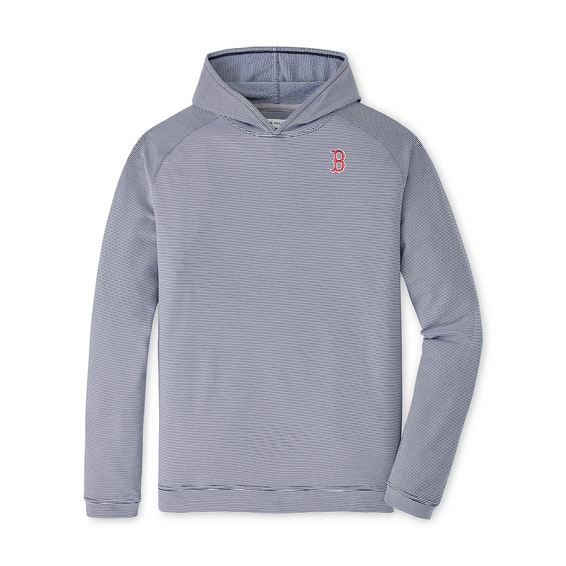 Sweat à capuche Peter Millar bleu marine rayures Pine Sugar pour homme