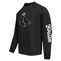 Sweat-shirt à épaules tombantes Boston Red Sox Paint The City Pro Standard pour homme, noir