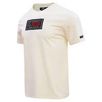 T-shirt avec badge de membre du club des Red Sox Boston Pro Standard crème pour hommes