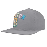 Casquette Pro Standard Boston Red Sox Washed Neon Snapback pour homme, gris
