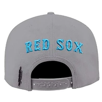 Men's Pro Standard  Gray Boston Red Sox Washed Neon Snapback Hat