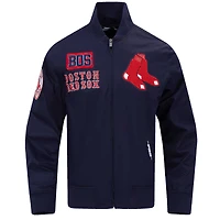 Men's Pro Standard Navy Boston Red Sox Area Code Twill Full-Zip Jacket