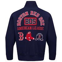 Men's Pro Standard Navy Boston Red Sox Area Code Twill Full-Zip Jacket