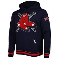 Men's Pro Standard Navy Boston Red Sox Mash Up Logo Pullover Hoodie