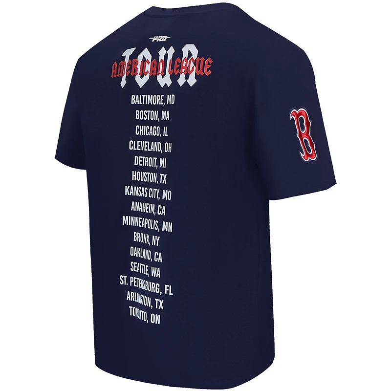 T-shirt surdimensionné City Tour des Red Sox de Boston Pro Standard pour hommes, bleu marine