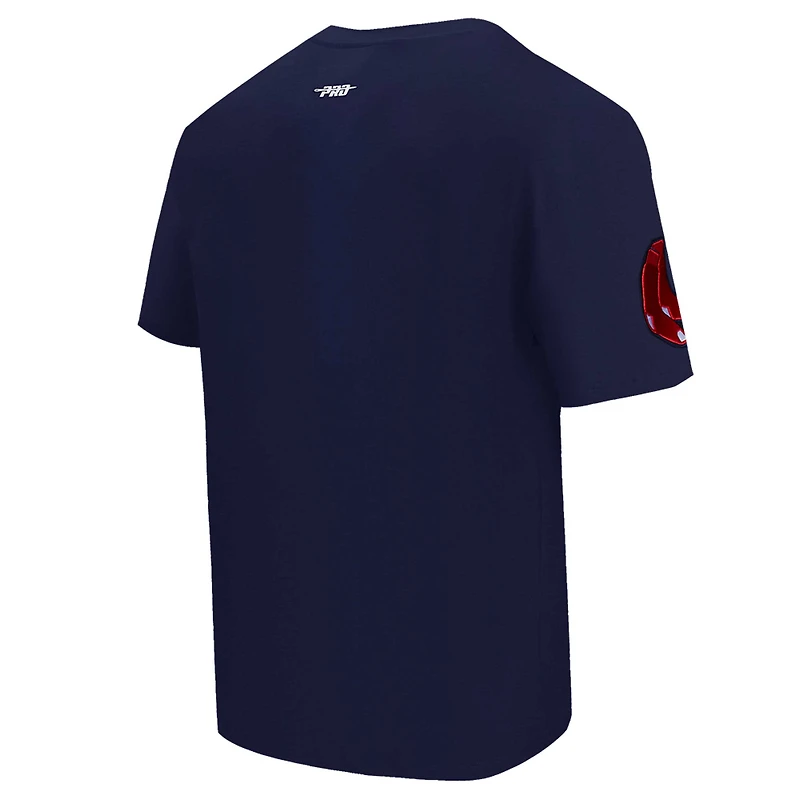 Men's Pro Standard Navy Boston Red Sox Turn It Up Dropped Shoulder T-Shirt