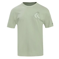 Men's Pro Standard Olive Boston Red Sox Neutral Drop Shoulder T-Shirt