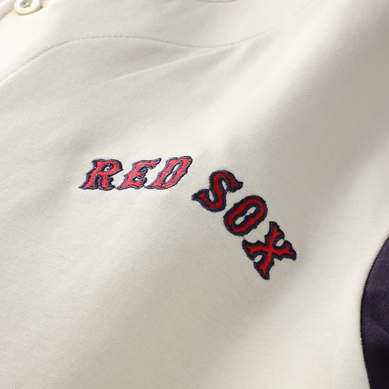 Men's Profile Cream Boston Red Sox Big & Tall Full-Button Jersey