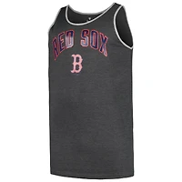 Débardeur Profile Heather Charcoal Boston Red Sox Big & Tall Arch Over Logo pour homme