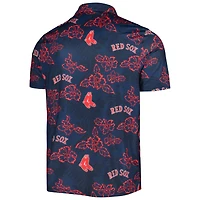 Polo à imprimé Puamana Reyn Spooner pour homme, bleu marine Boston Red Sox Cooperstown Collection