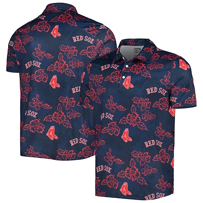 Polo à imprimé Puamana Reyn Spooner pour homme, bleu marine Boston Red Sox Cooperstown Collection