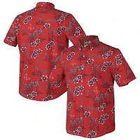 Men's Reyn Spooner  Red Boston Sox Kekai Performance Button-Down Tri-Blend Top