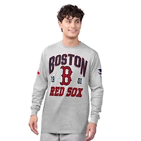 Men's Starter  Heather Gray/Navy Boston Red Sox Two-Pack Long Sleeve & Short T-Shirt Set