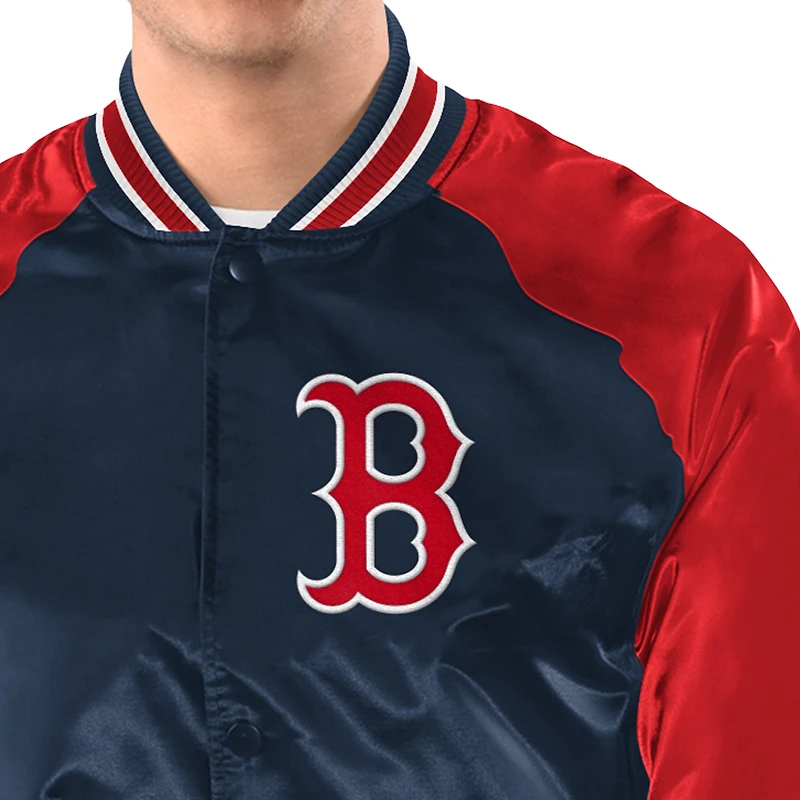 Veste universitaire raglan Blitz pour homme Starter, bleu marine/rouge, Boston Red Sox