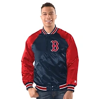 Veste universitaire raglan Blitz pour homme Starter, bleu marine/rouge, Boston Red Sox