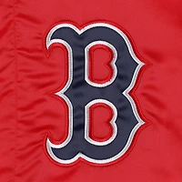 Men's Starter Red Boston Sox Midfield Satin Full-Snap Varsity Jacket