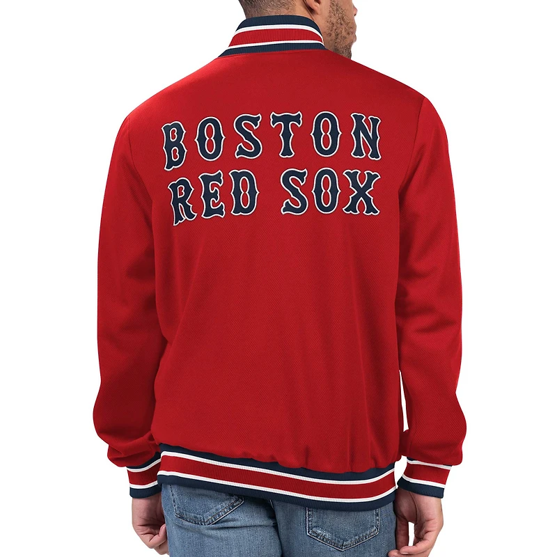 Men's Starter Red Boston Sox Secret Weapon Full-Snap Jacket