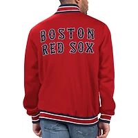 Men's Starter Red Boston Sox Secret Weapon Full-Snap Jacket