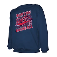 Sweat-shirt ras du cou léger bleu marine des Boston Red Sox pour homme