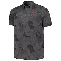 Polo Tommy Bahama Charcoal Boston Red Sox Big & Tall Miramar Blooms pour homme