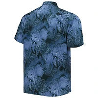 Men's Tommy Bahama Navy Boston Red Sox Big & Tall Luminescent Fronds Camp IslandZone Button-Up Shirt