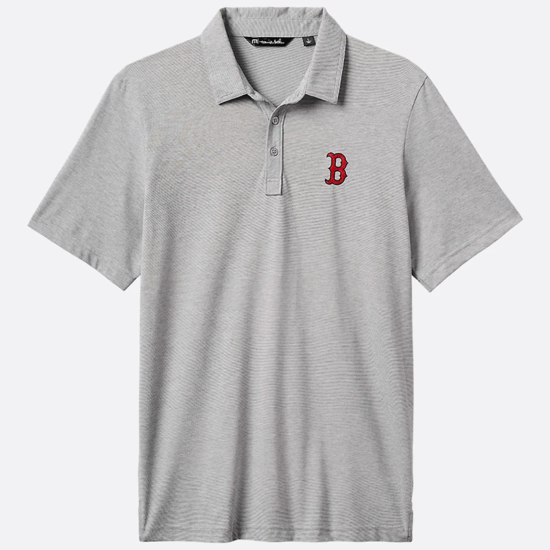 Polo The Zinna des Red Sox de Boston gris TravisMathew pour hommes