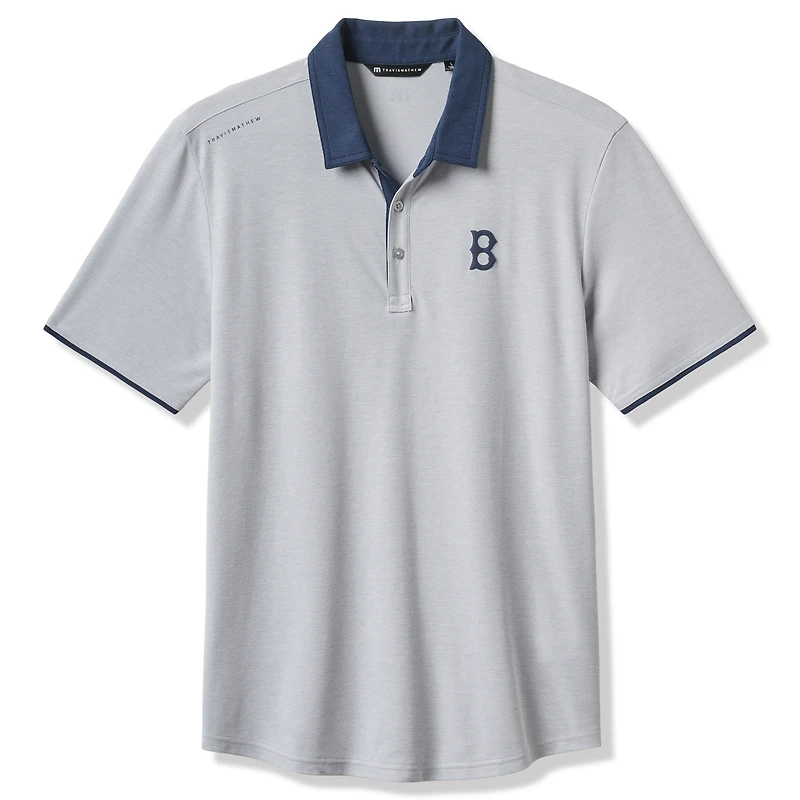 Men's TravisMathew Gray Boston Red Sox Victory Vibes Polo