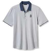 Men's TravisMathew  Gray Boston Red Sox Victory Vibes Polo