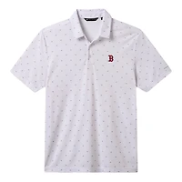 Polo TravisMathew blanc Boston Red Sox Crowd Roar pour homme