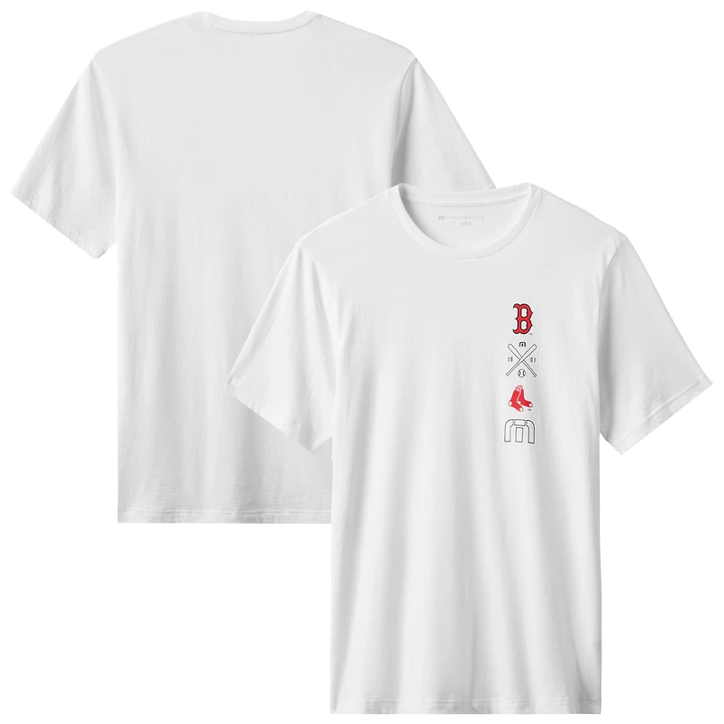 T-shirt blanc Sunset Slam 2.0 des Boston Red Sox pour homme TravisMathew