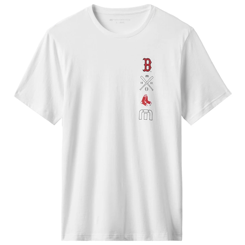 T-shirt blanc Sunset Slam 2.0 des Boston Red Sox pour homme TravisMathew
