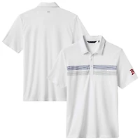 Polo tri-blend blanc Top Recruit des Red Sox de Boston pour homme TravisMathew