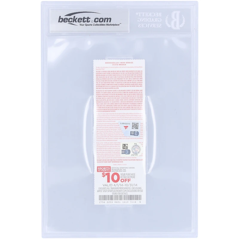 Mookie Betts Boston Red Sox Autographed 1st Career Home Run Beckett Fanatics Witnessed Authenticated 7/10 Ticket from July 2