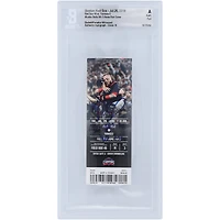 Mookie Betts Boston Red Sox Autographed Ticket from 2018 MLB Season with "30 HR's 30 SB" Inscription - BAS Authenticated Graded 10