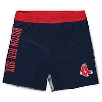 Newborn & Infant Red/Navy Boston Red Sox Pinch Hitter T-Shirt Shorts Set