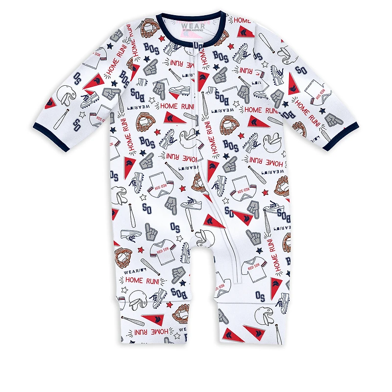 Newborn & Infant WEAR by Erin Andrews Boston Red Sox Sleep Play Set