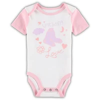 Nouveau-né et bébé blanc/rose Boston Red Sox Spreading Love Body & Tutu avec leggings