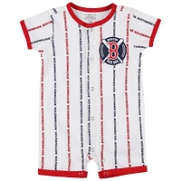 Barboteuse blanche pour nouveau-né et bébé Boston Red Sox Ball Hitter