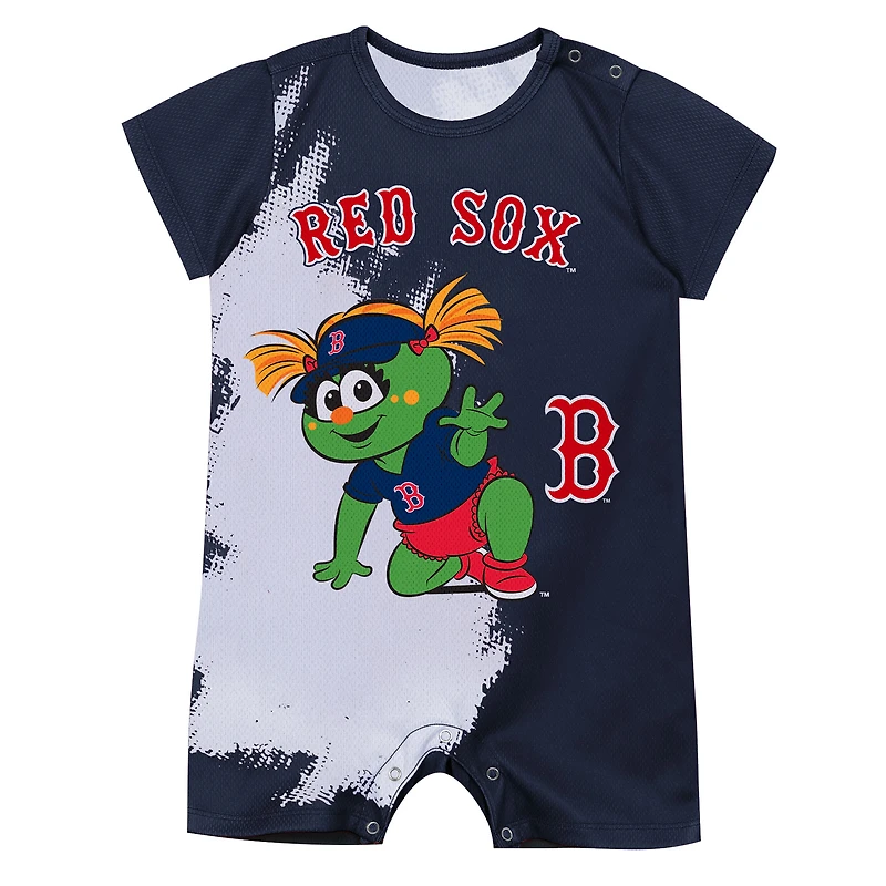 Newborn Outerstuff Navy Boston Red Sox Baby Mascot Bodysuit