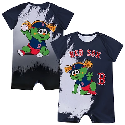 Newborn Outerstuff  Navy Boston Red Sox Baby Mascot Bodysuit