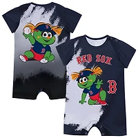 Newborn Outerstuff  Navy Boston Red Sox Baby Mascot Bodysuit