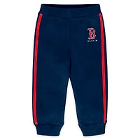 Newborn WEAR by Erin Andrews  Navy Boston Red Sox Fleece Crewneck and Pants Set
