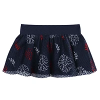 Newborn White/Navy Boston Red Sox Sweet Catcher 3-Piece Bodysuit, Headband and Skirt Set