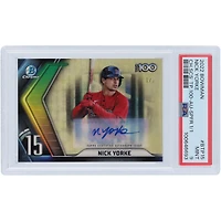 Nick Yorke Boston Red Sox Autographed 2022 Bowman Chrome Top 100 Superfractor #BTP-15 #1/1 PSA Authenticated 9 Card