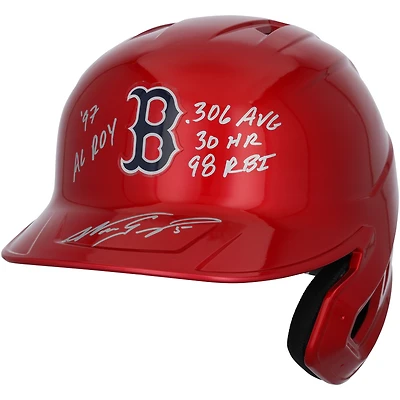 Nomar Garciaparra Boston Red Sox Autographed Alternate Chrome Replica Batting Helmet with Multiple 1997 AL ROY Inscriptions - Limited Edition #1/10