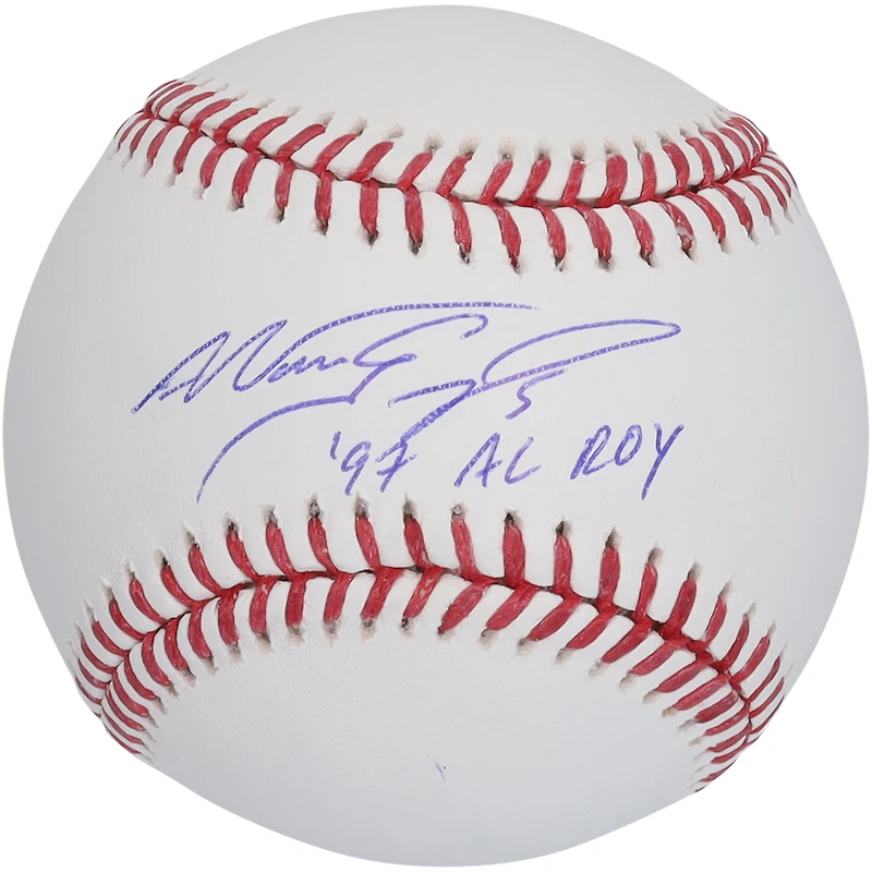 Baseball autographié par Nomar Garciaparra des Red Sox de Boston avec l'inscription « 97 AL ROY »