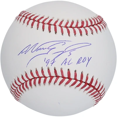 Baseball autographié par Nomar Garciaparra des Red Sox de Boston avec l'inscription « 97 AL ROY »
